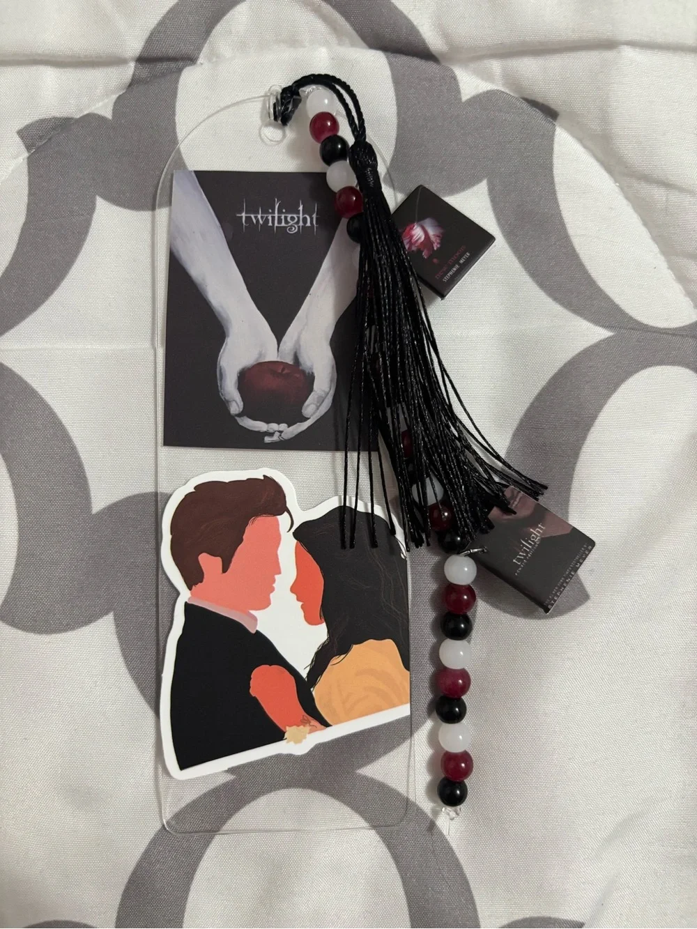 Vampire movie fandom vibes handcrafted bookmark